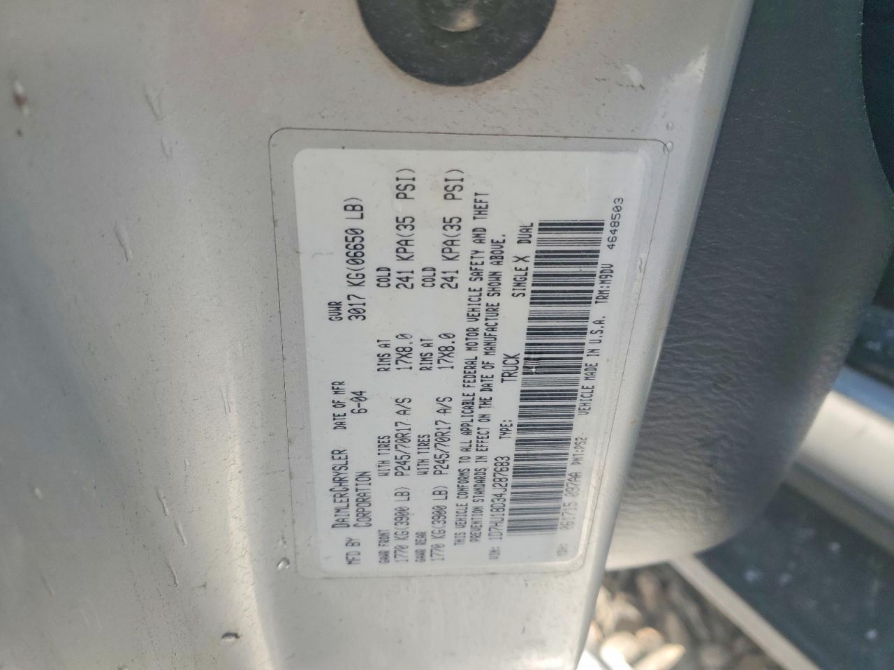 2004 DODGE RAM 1500 ST photo 12