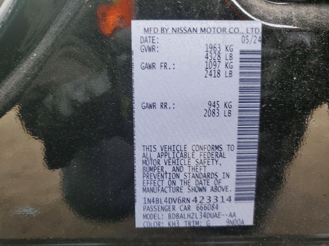 2024 NISSAN ALTIMA 2.5 SV photo 23
