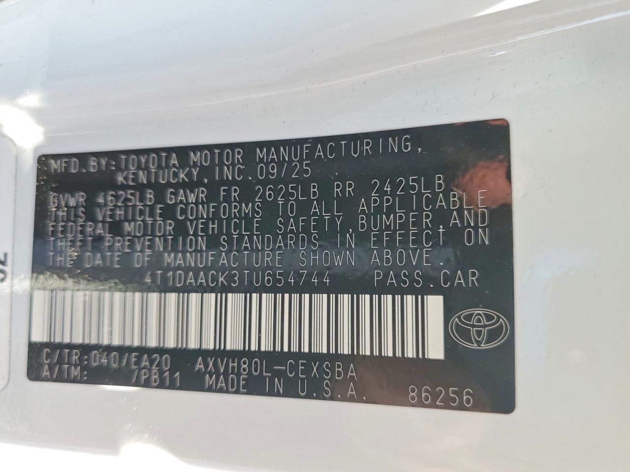 2026 TOYOTA CAMRY XSE photo 12