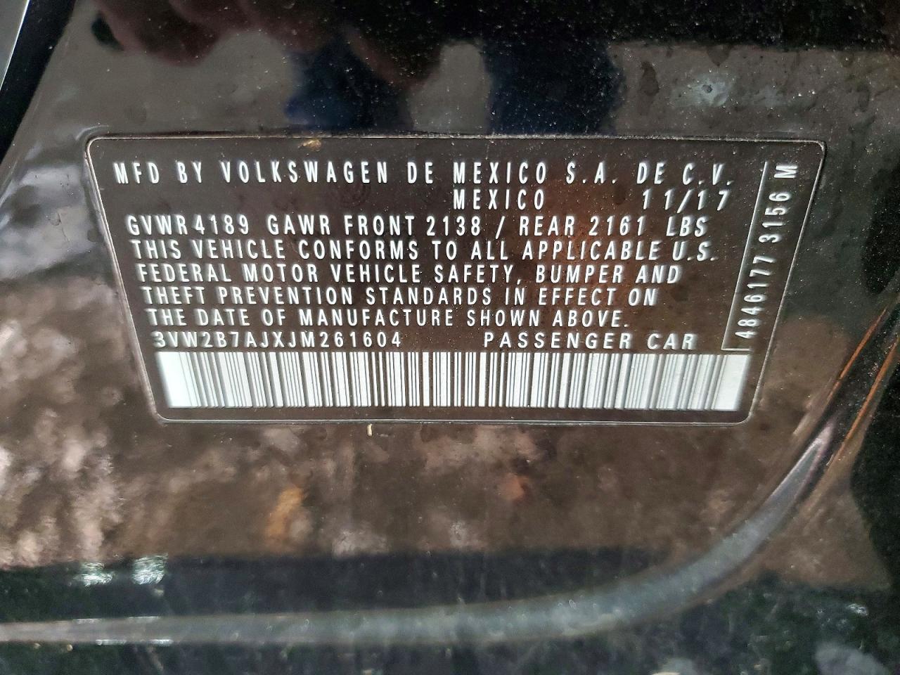 2018 VOLKSWAGEN JETTA S photo 12