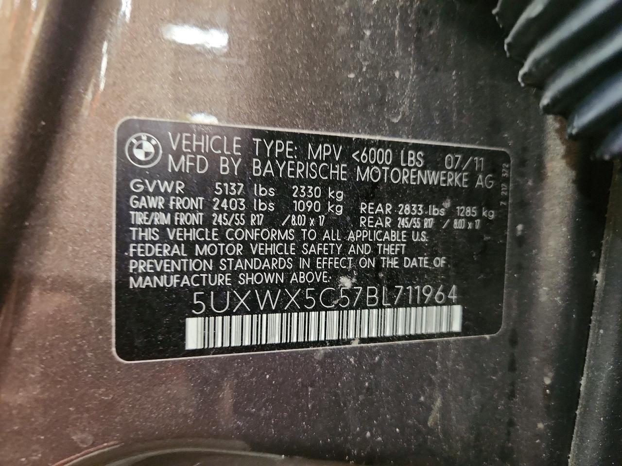 2011 BMW X3 XDRIVE28I photo 13