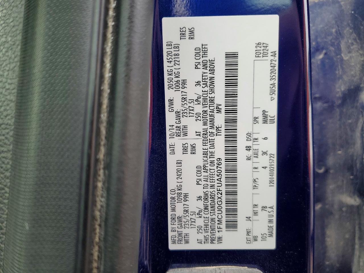 2015 FORD ESCAPE SE photo 12