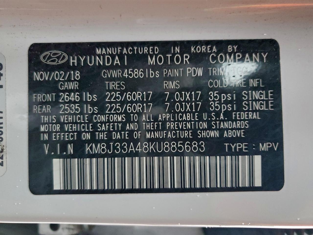 2019 HYUNDAI TUCSON LIMITED photo 13