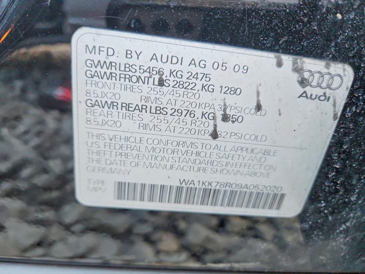 2009 AUDI Q5 3.2 photo 13