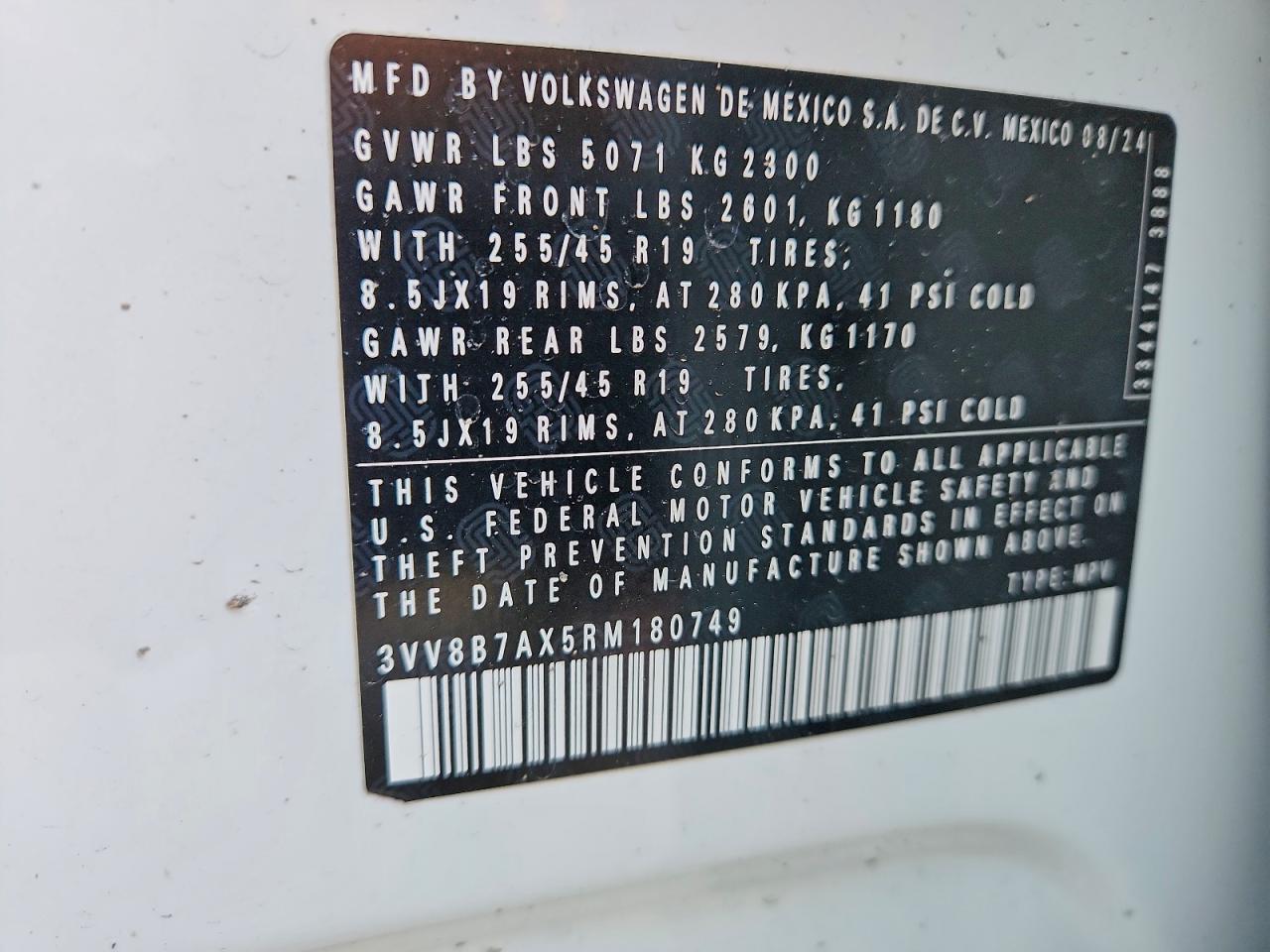 2024 VOLKSWAGEN TIGUAN SE R-LINE BLACK photo 49