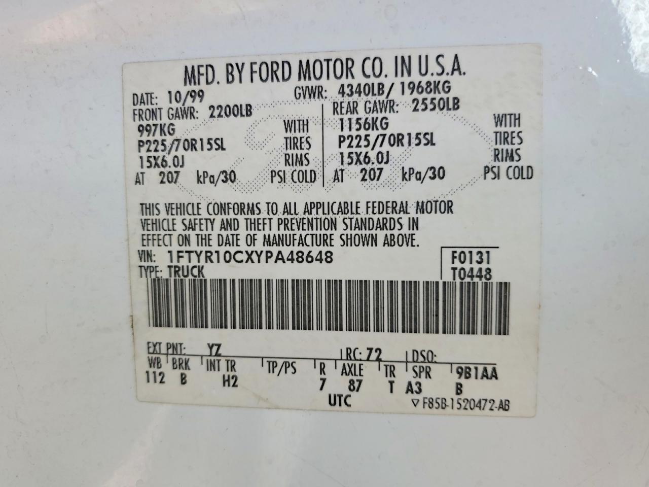 2000 FORD RANGER photo 12