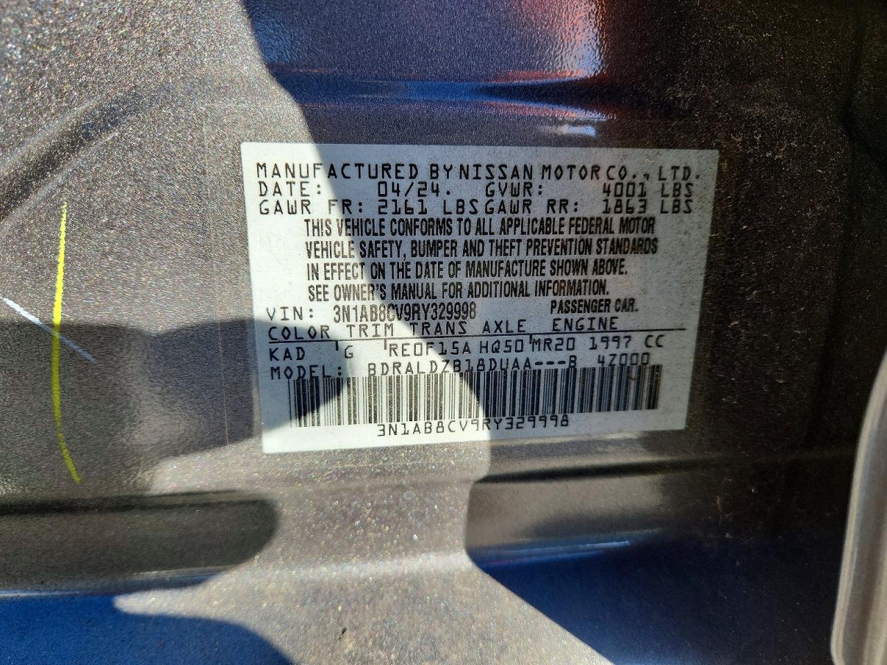 2024 NISSAN SENTRA SV photo 12