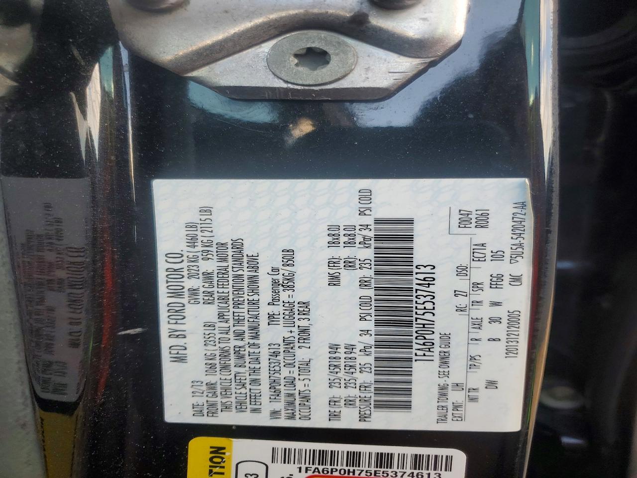 2014 FORD FUSION SE photo 12