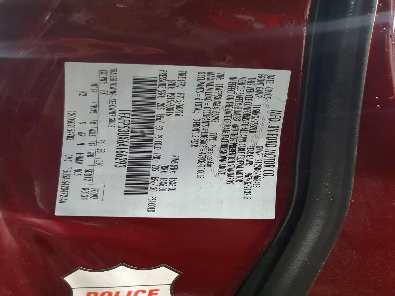 2006 FORD TAURUS SE photo 12