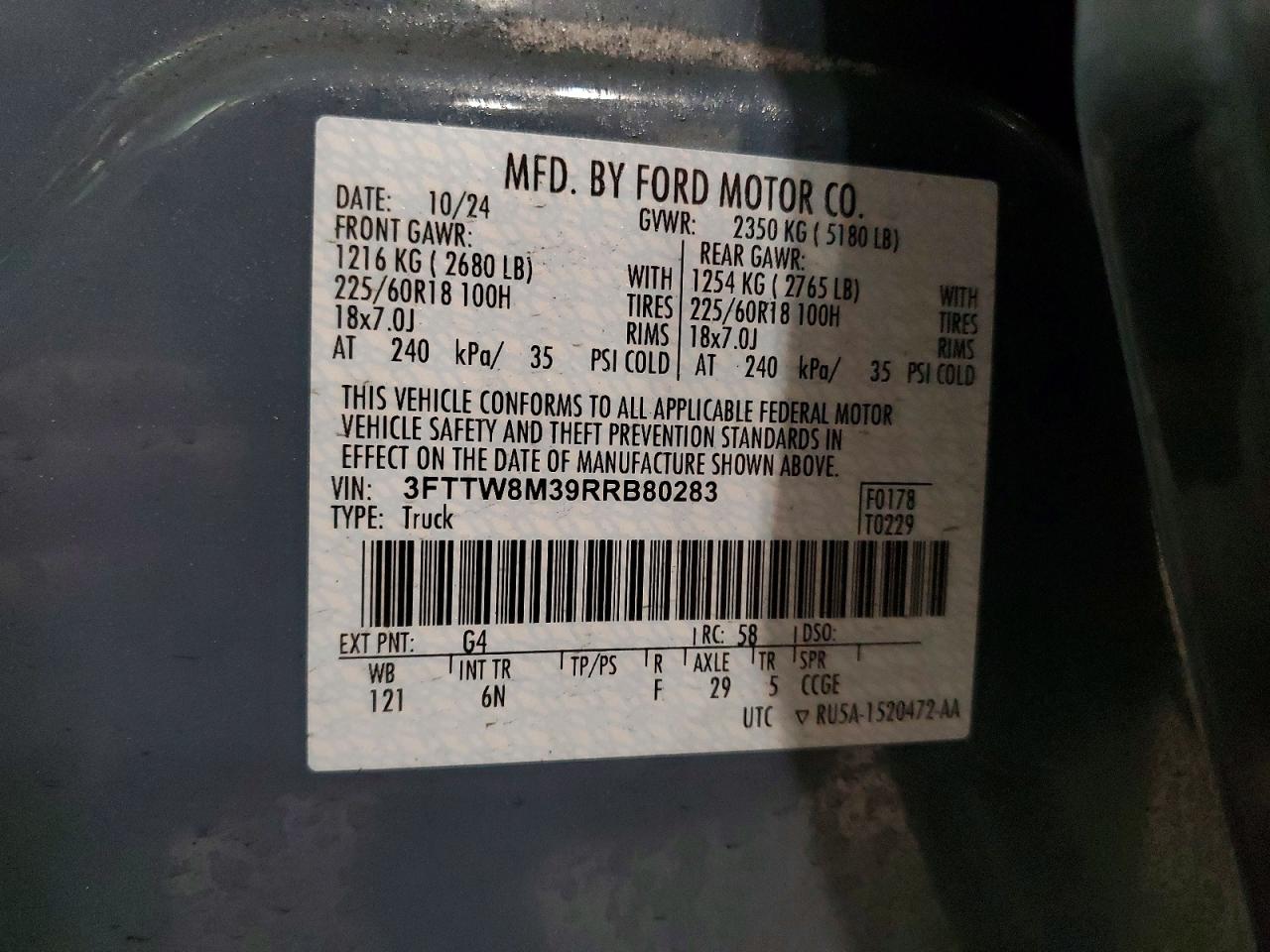2024 FORD MAVERICK LARIAT photo 12