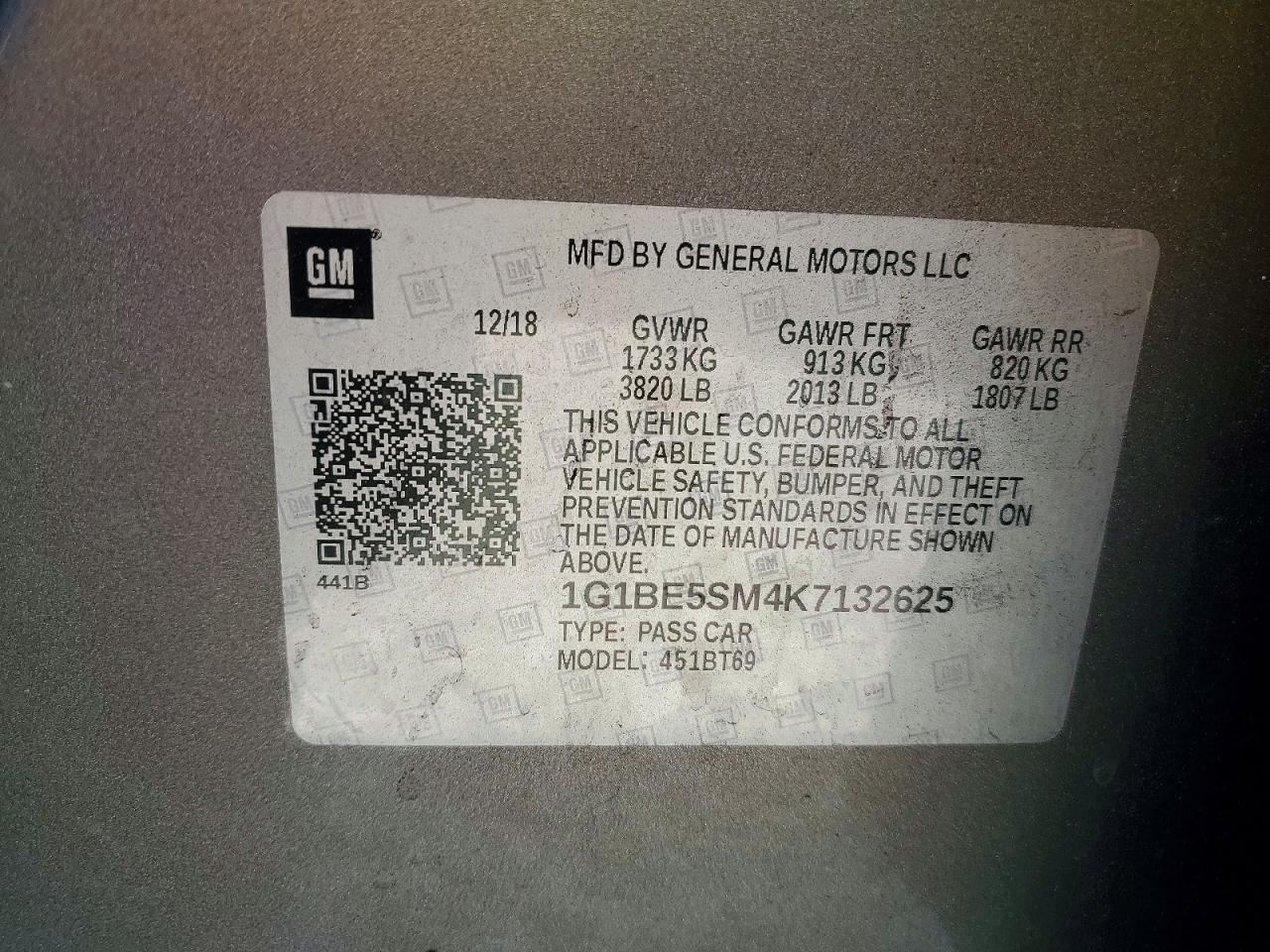 2019 CHEVROLET CRUZE LT photo 13