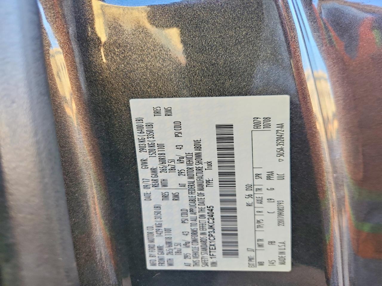 2018 FORD F150 SUPER CAB photo 12