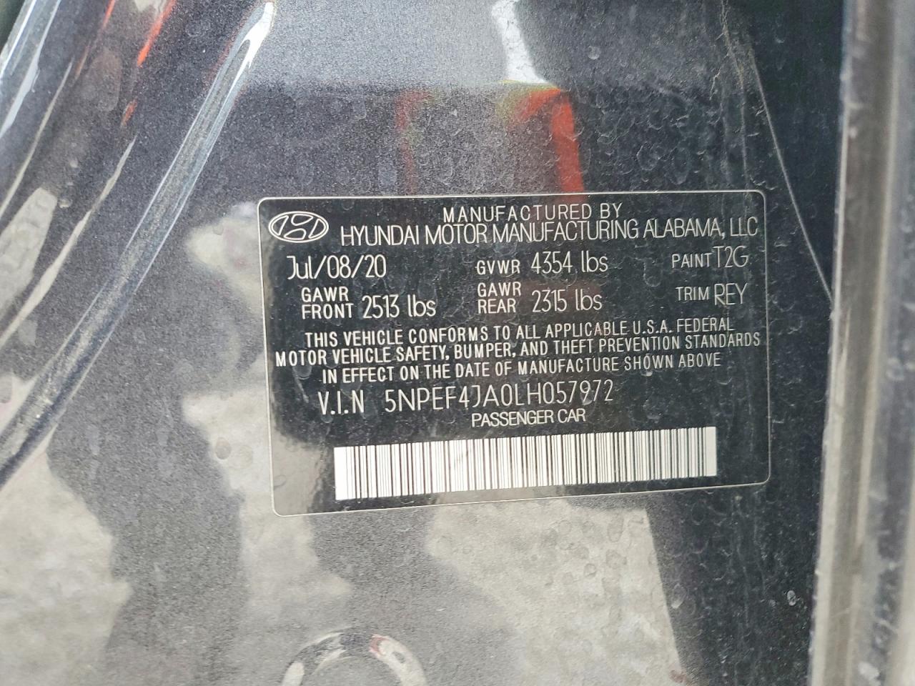 2020 HYUNDAI SONATA SEL photo 13