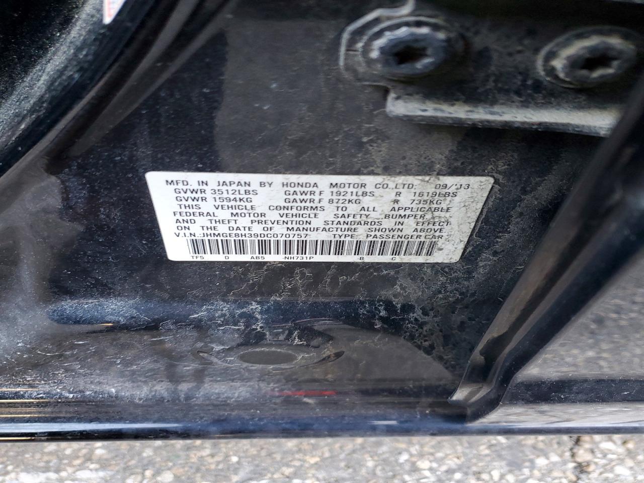 2013 HONDA FIT photo 12