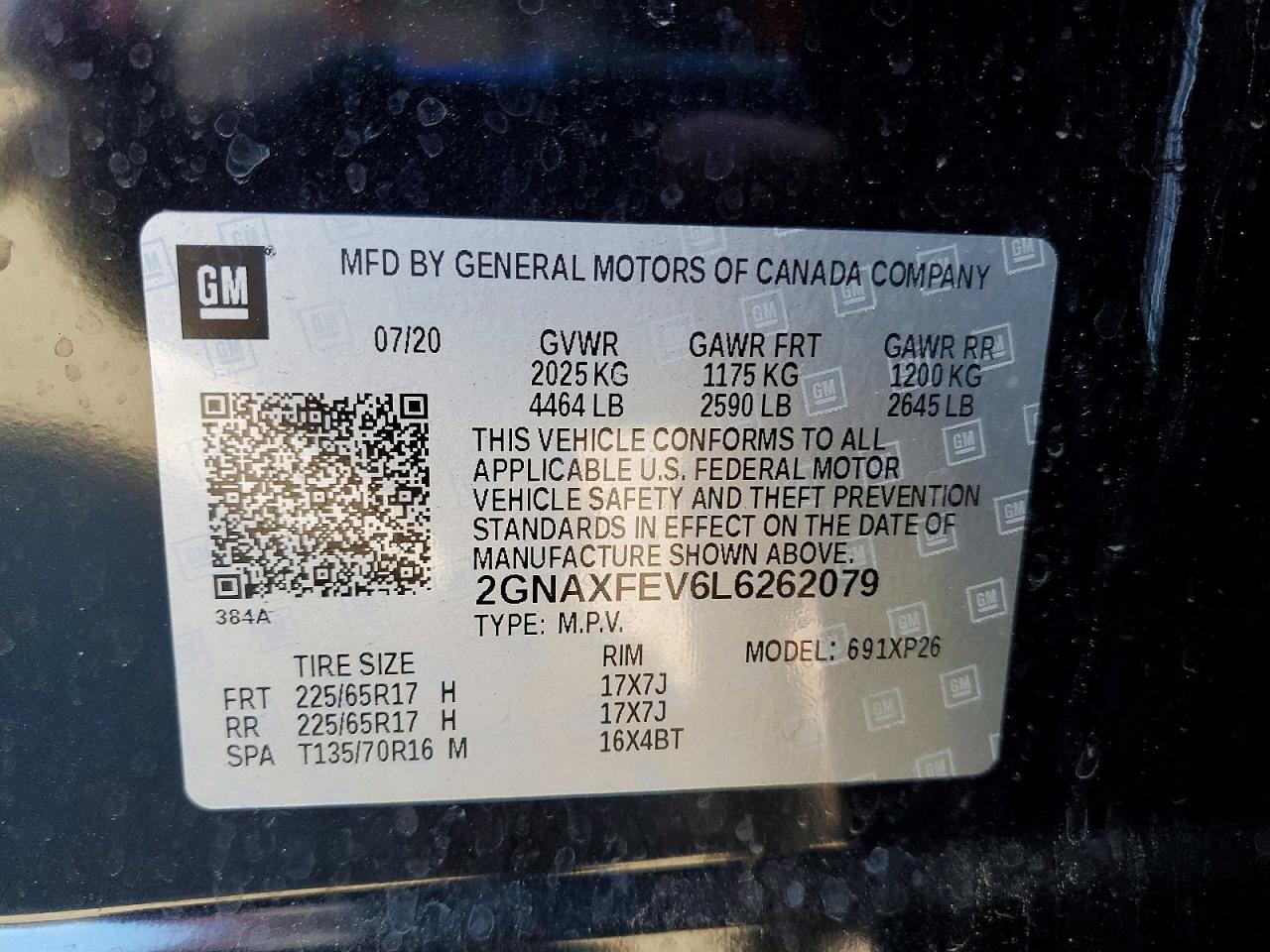 2020 CHEVROLET EQUINOX photo 13