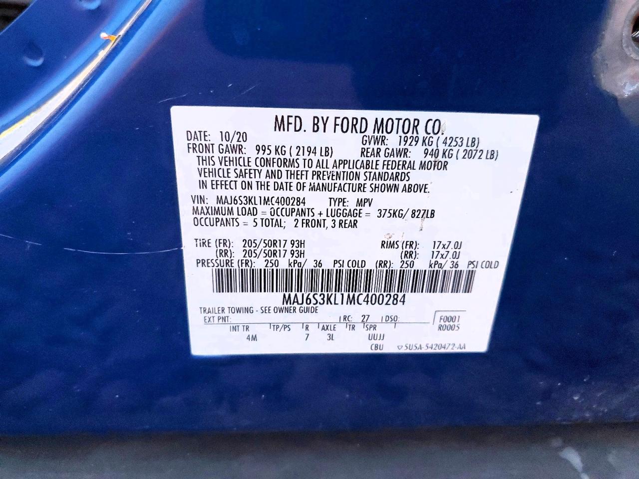 2021 FORD ECOSPORT TITANIUM photo 13