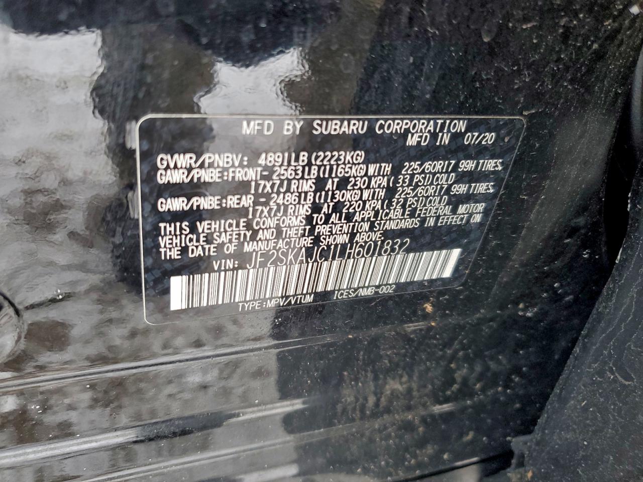 2020 SUBARU FORESTER PREMIUM photo 14