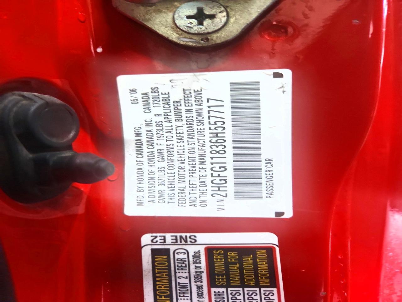 2006 HONDA CIVIC EX photo 25
