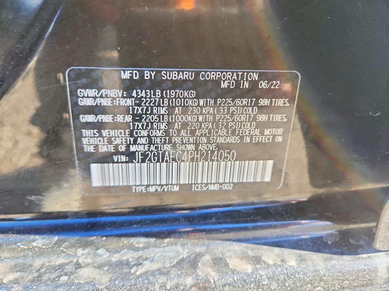 2023 SUBARU CROSSTREK PREMIUM photo 37
