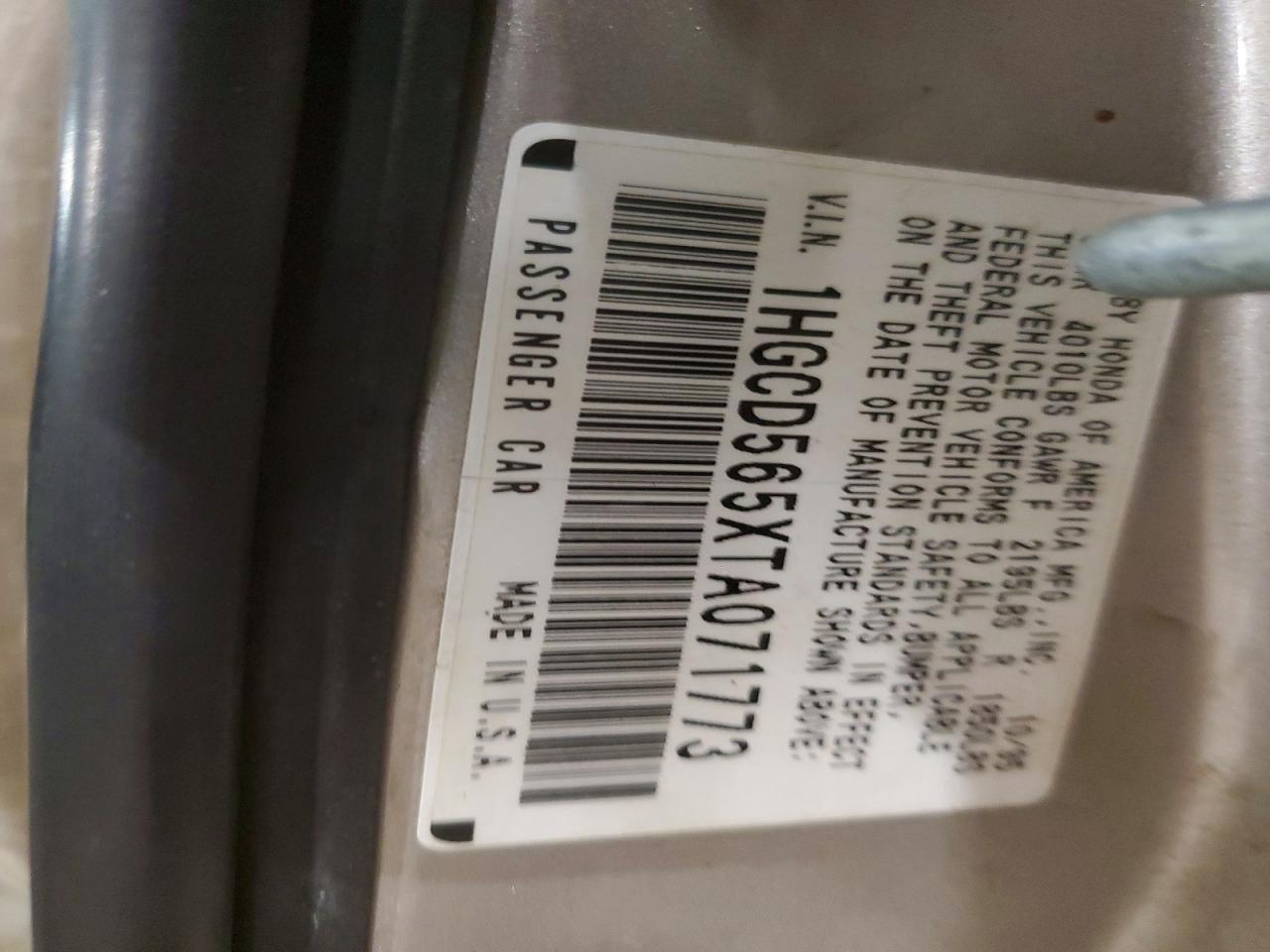 1996 HONDA ACCORD EX photo 12