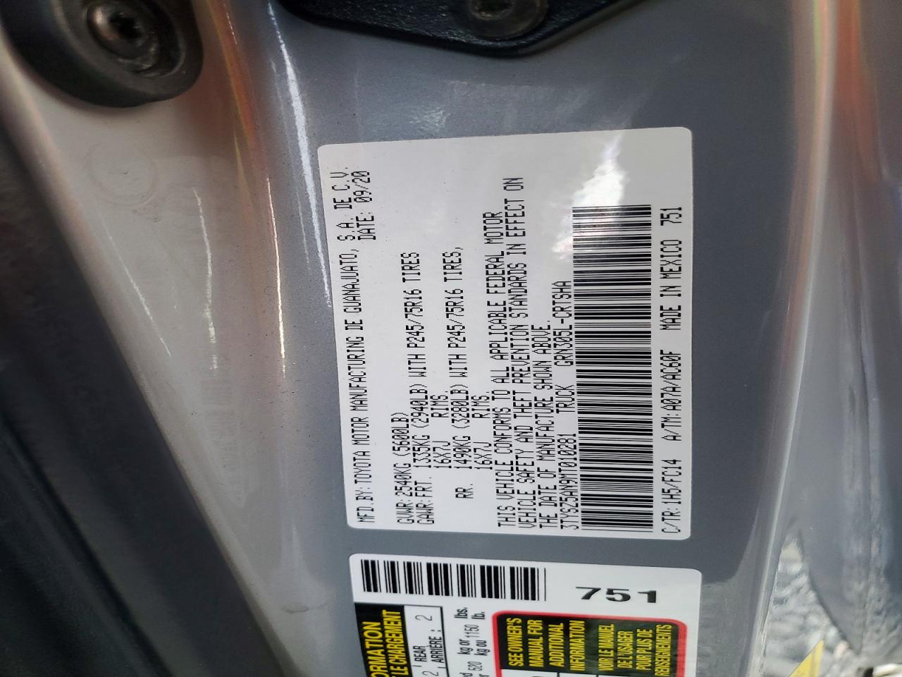 2021 TOYOTA TACOMA ACCESS CAB photo 13