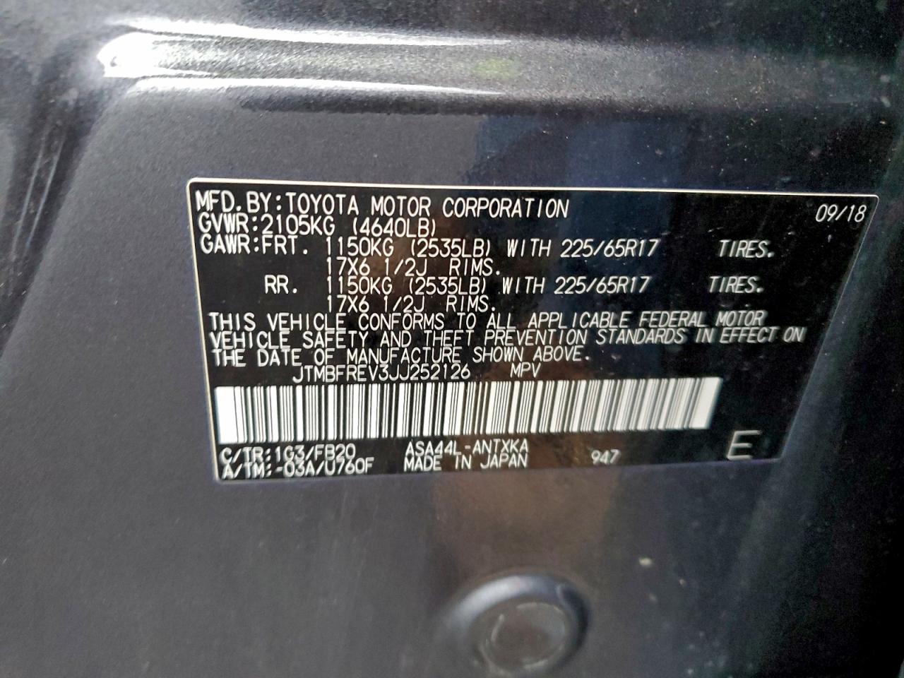 2018 TOYOTA RAV4 LE photo 13