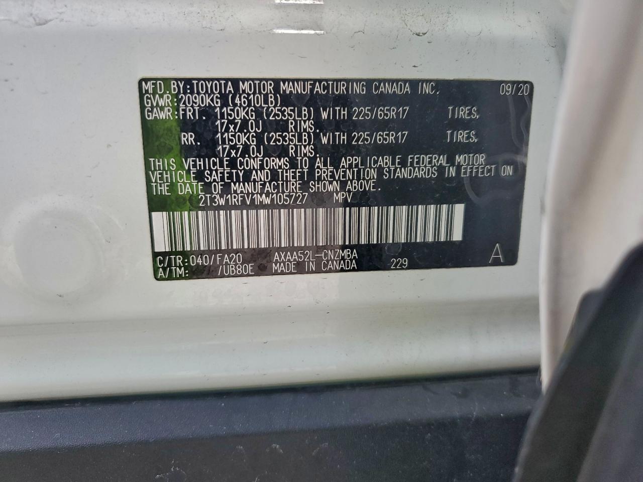 2021 TOYOTA RAV4 XLE photo 13