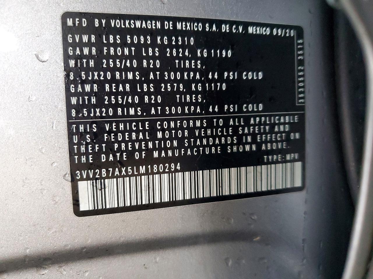 2020 VOLKSWAGEN TIGUAN SE photo 13