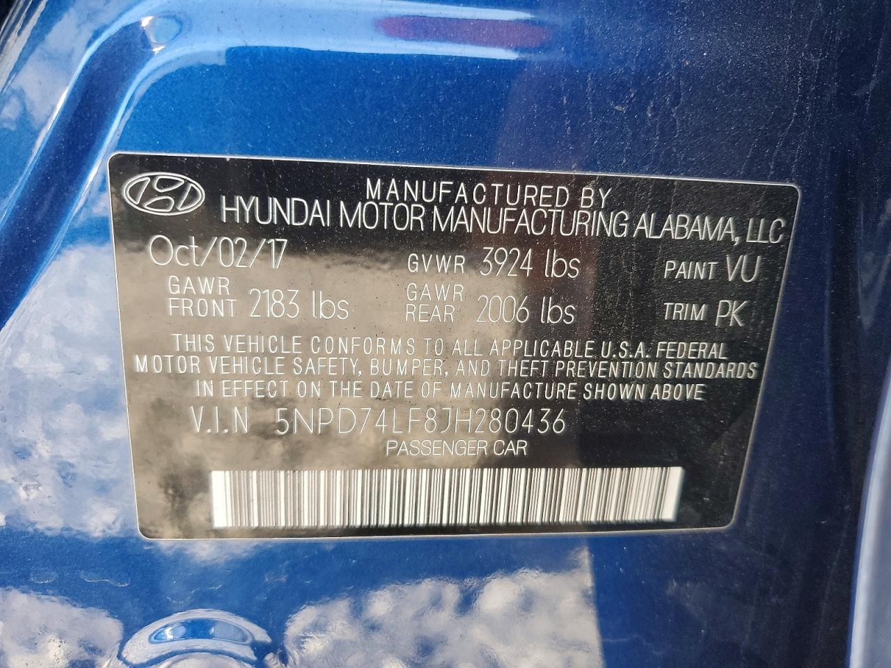 2018 HYUNDAI ELANTRA SE photo 12