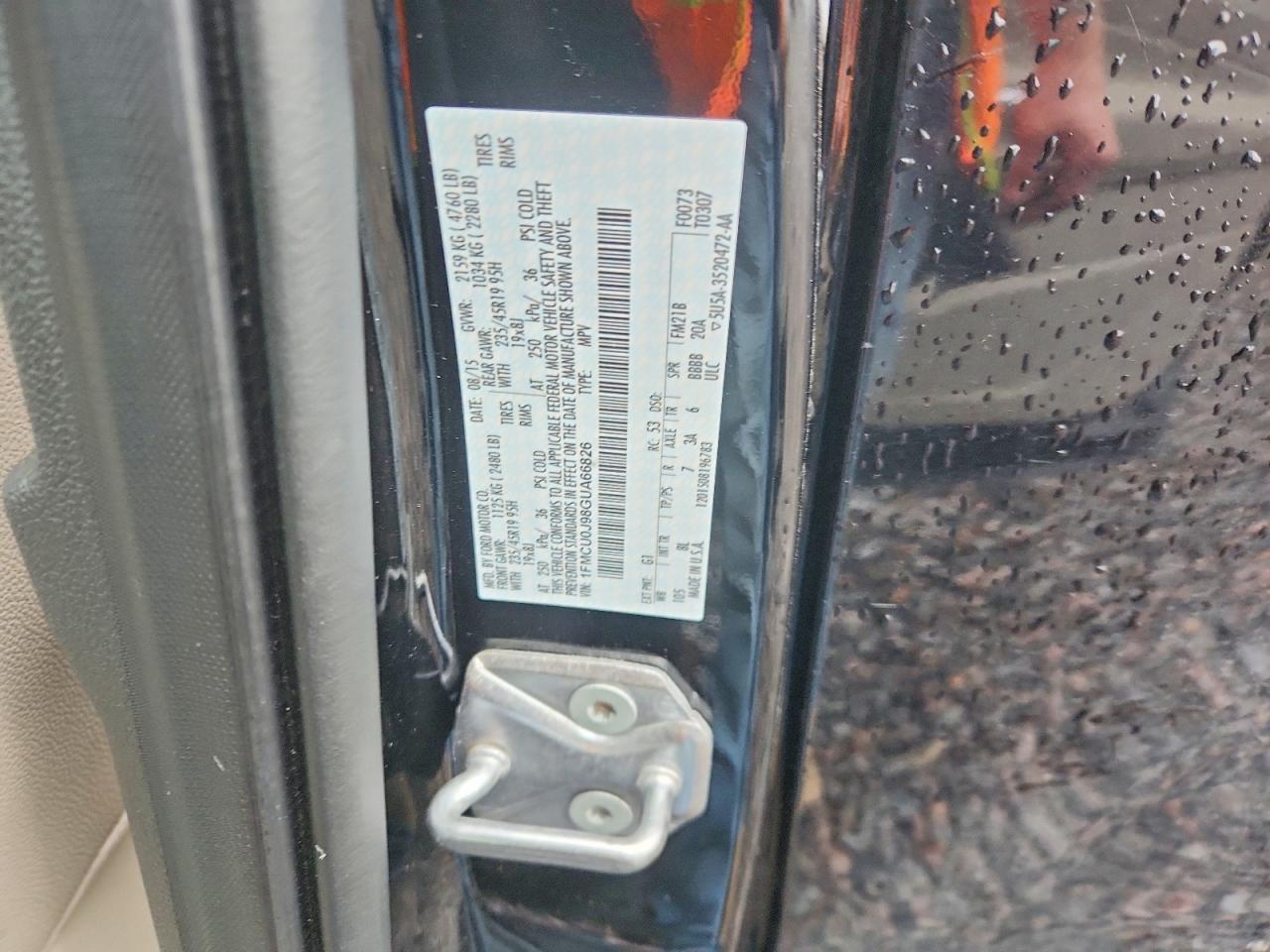 2016 FORD ESCAPE TITANIUM photo 12
