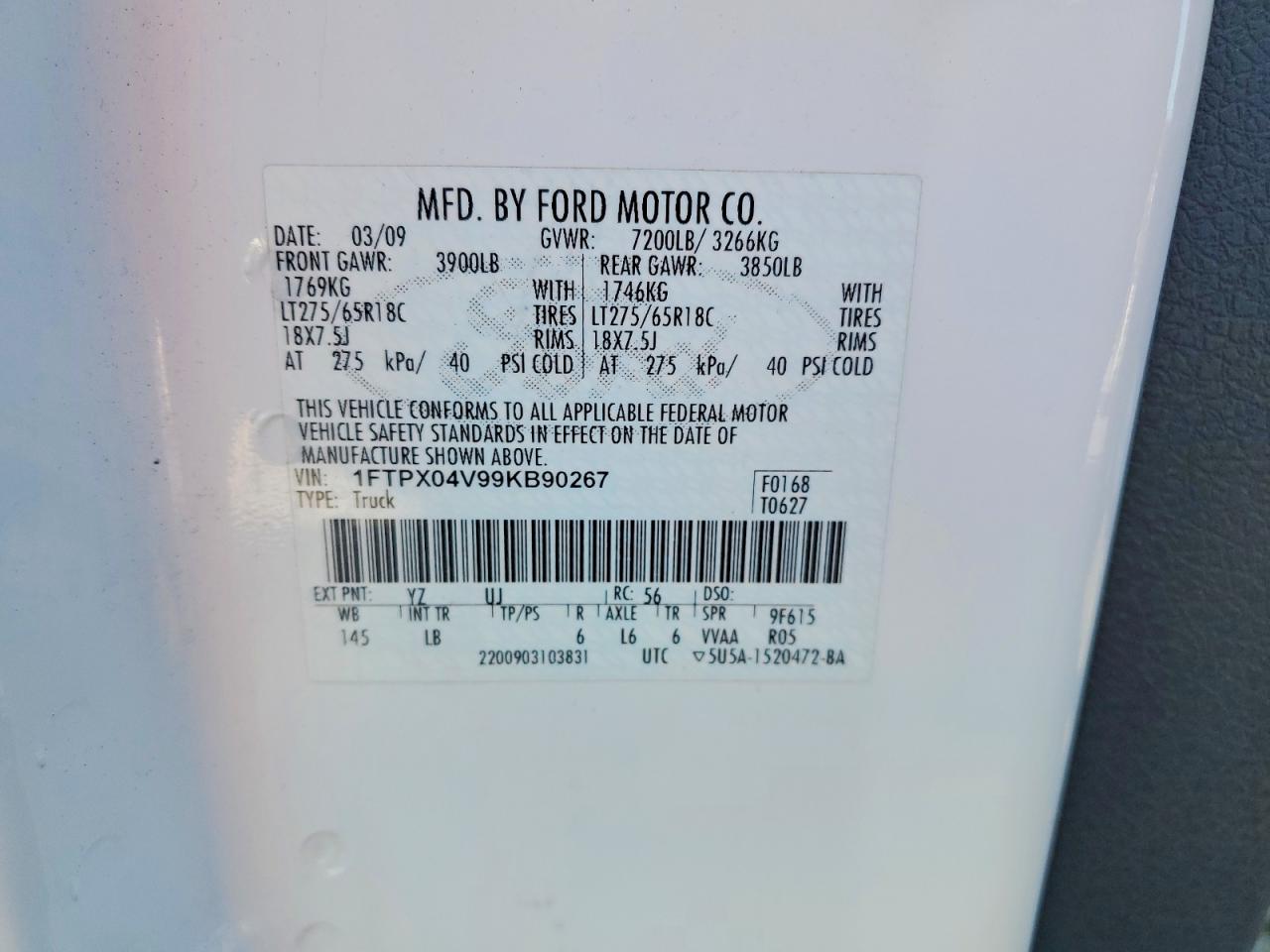 2009 FORD F150 SUPER CAB photo 12