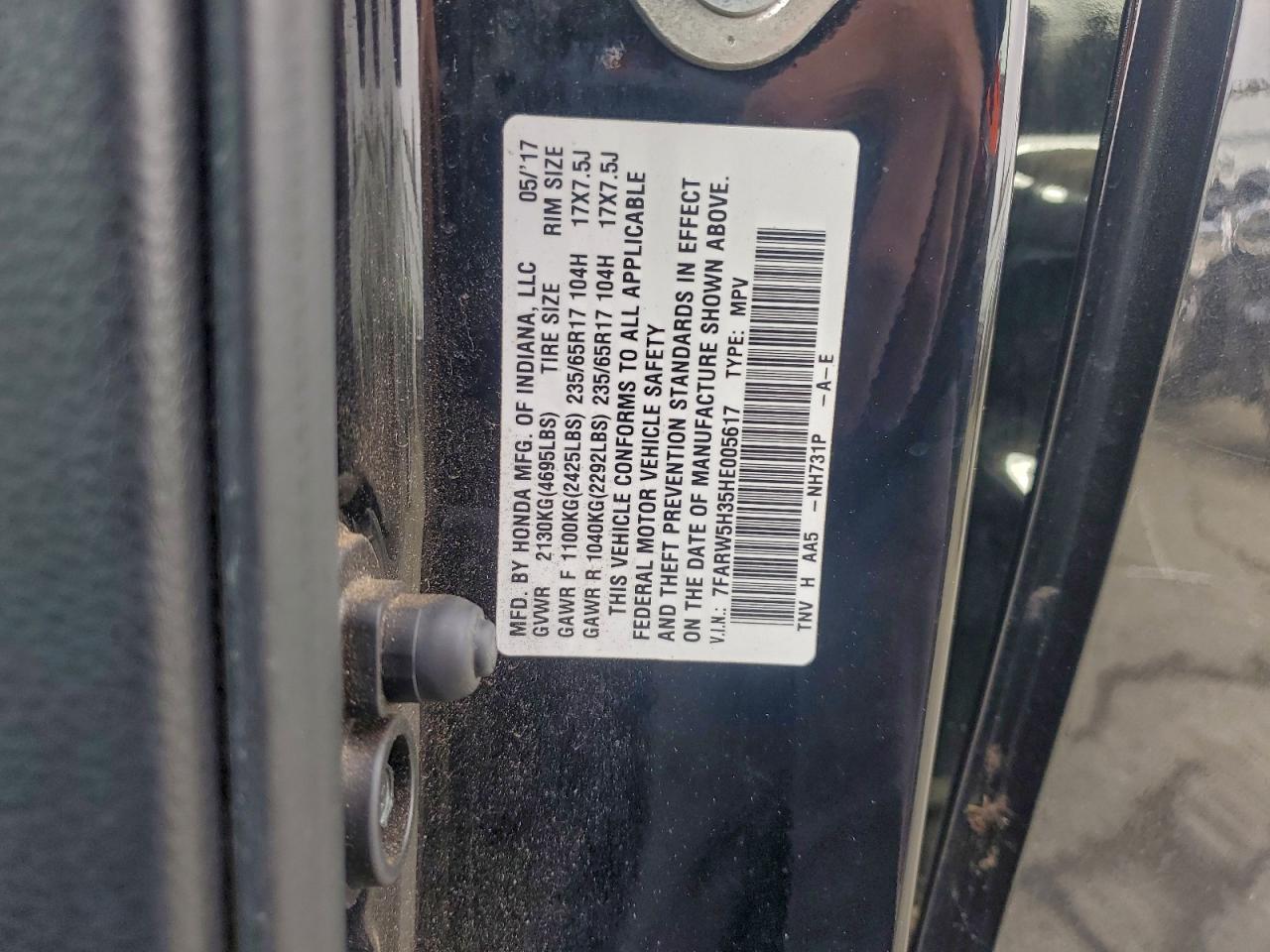 2017 HONDA CR-V LX photo 12