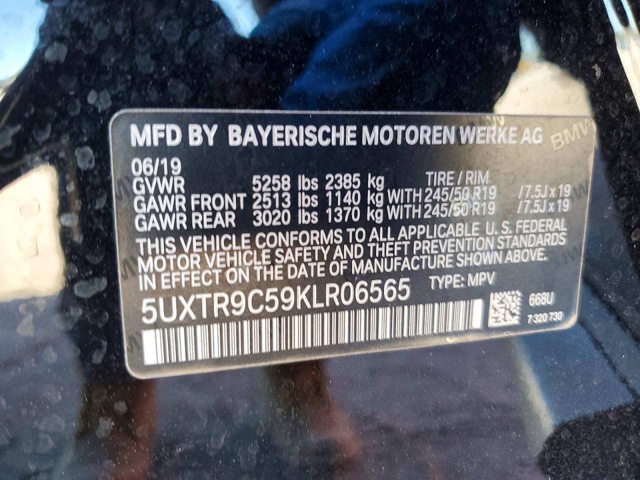 2019 BMW X3 XDRIVE30I photo 14
