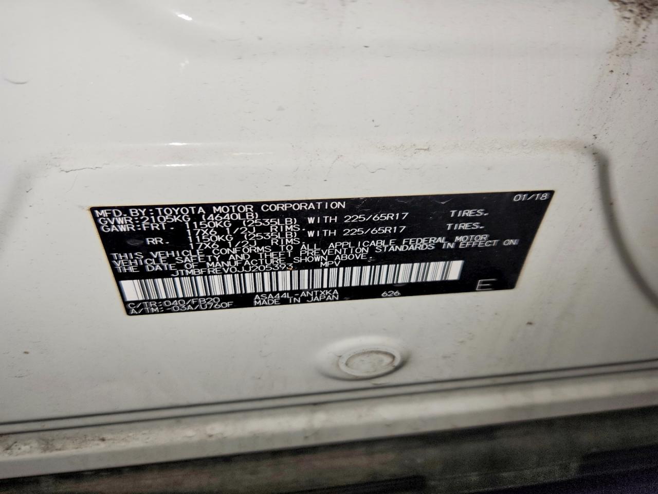 2018 TOYOTA RAV4 LE photo 12