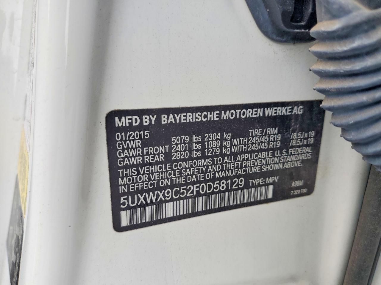 2015 BMW X3 XDRIVE28I photo 12