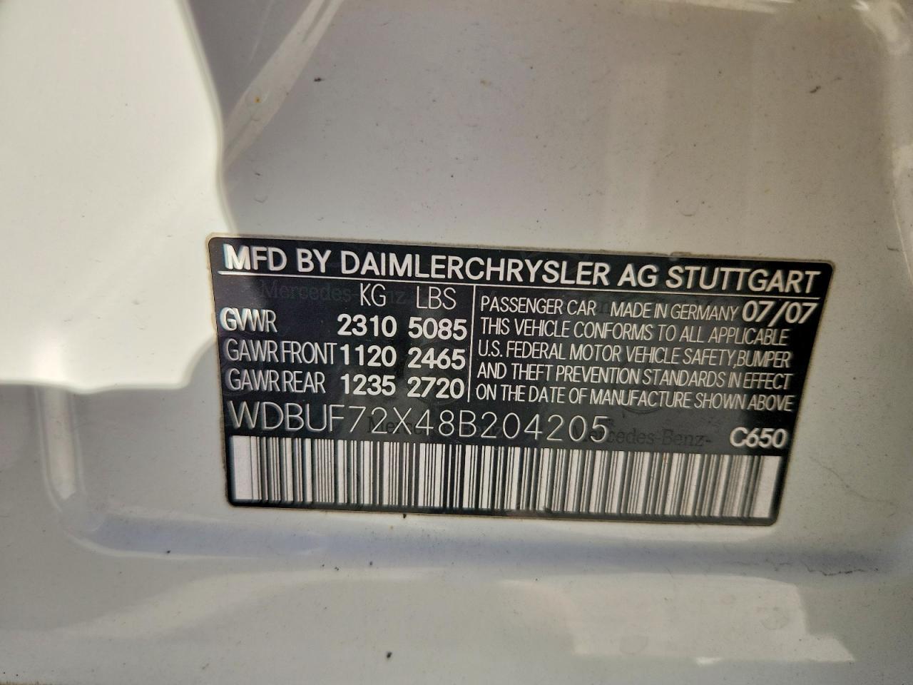 2008 MERCEDES-BENZ E 550 photo 12
