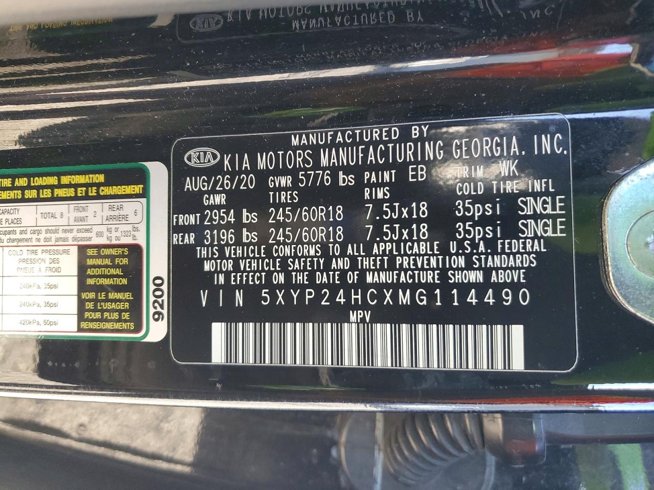 2021 KIA TELLURIDE LX photo 13