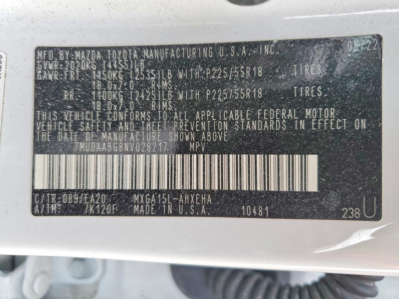 2022 TOYOTA COROLLA CROSS XLE photo 14