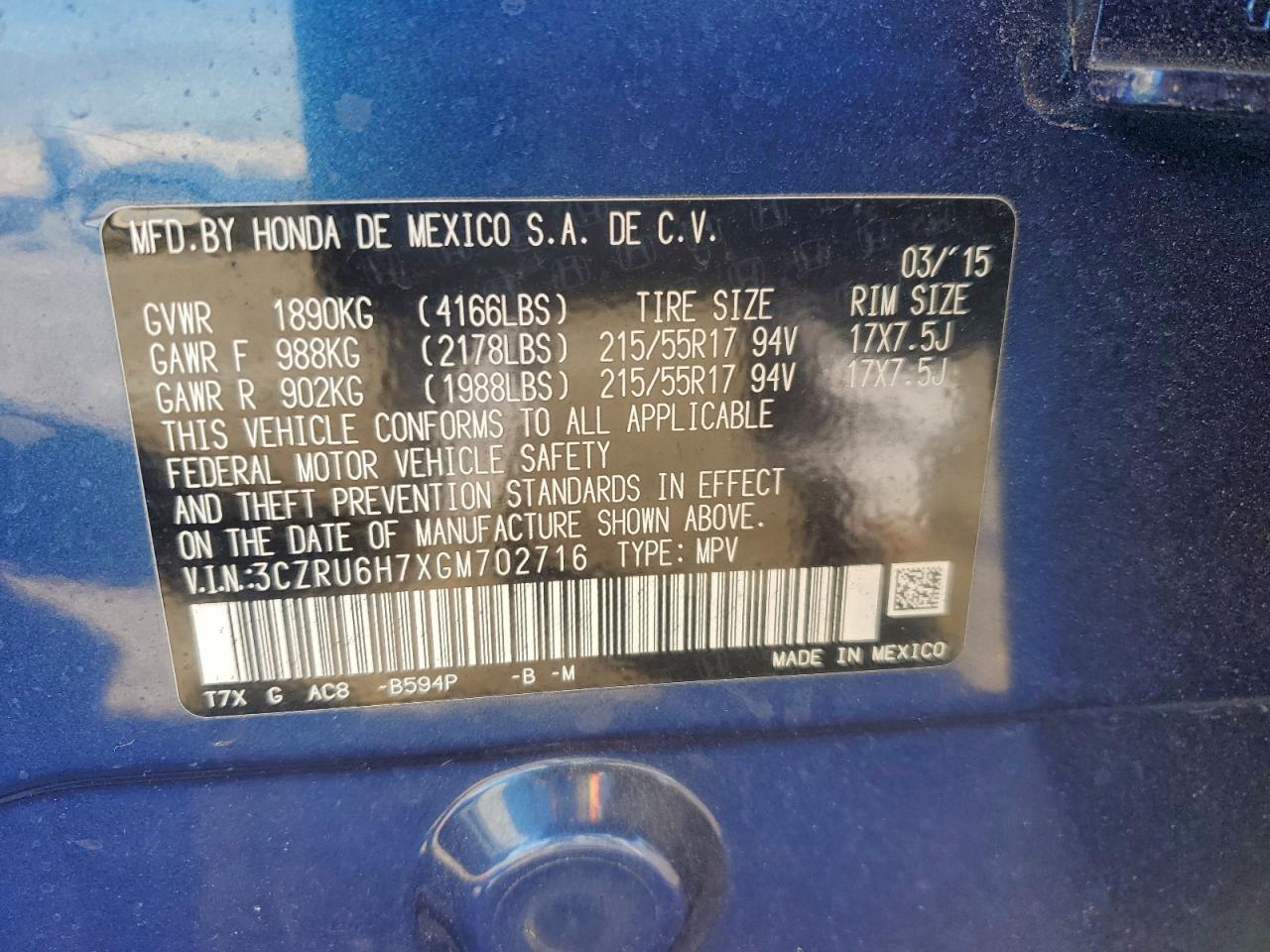 2016 HONDA HR-V EXL photo 13