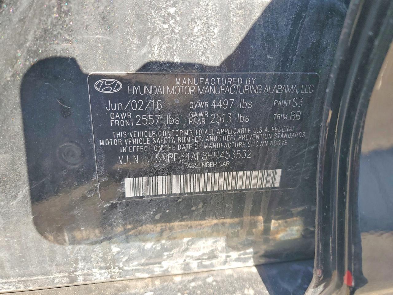 2017 HYUNDAI SONATA SPORT photo 12