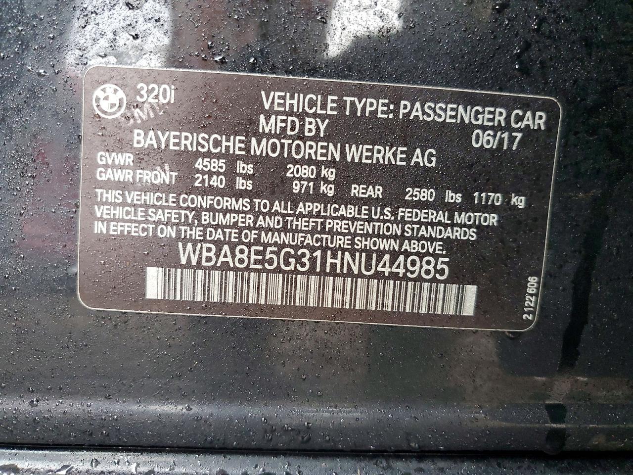 2017 BMW 320 XI photo 12