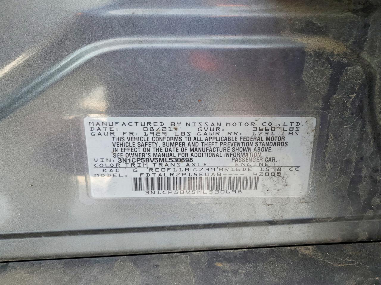 2021 NISSAN KICKS S photo 12