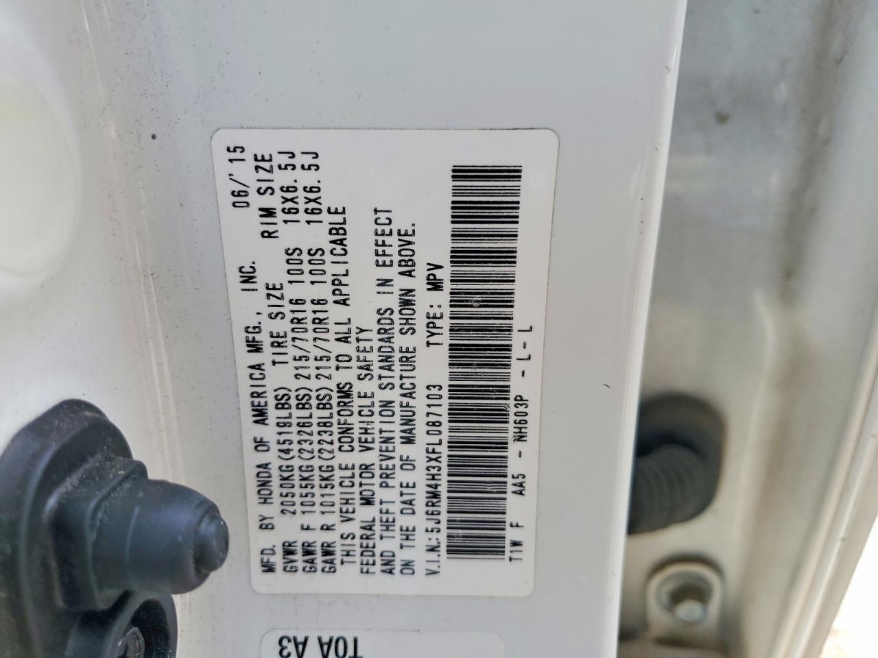 2015 HONDA CR-V LX photo 13