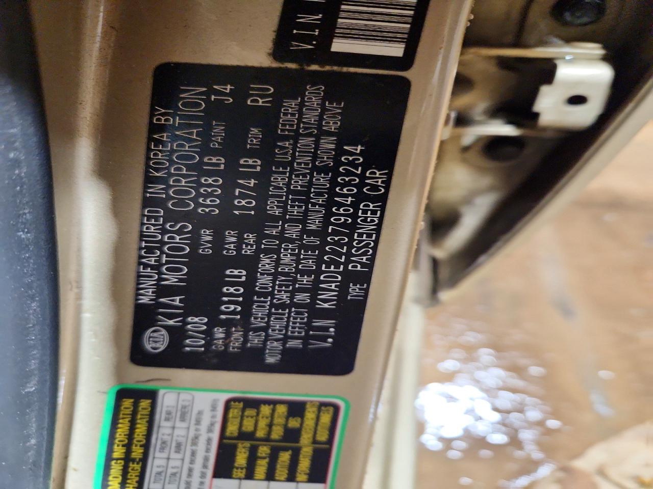 2009 KIA RIO BASE photo 25
