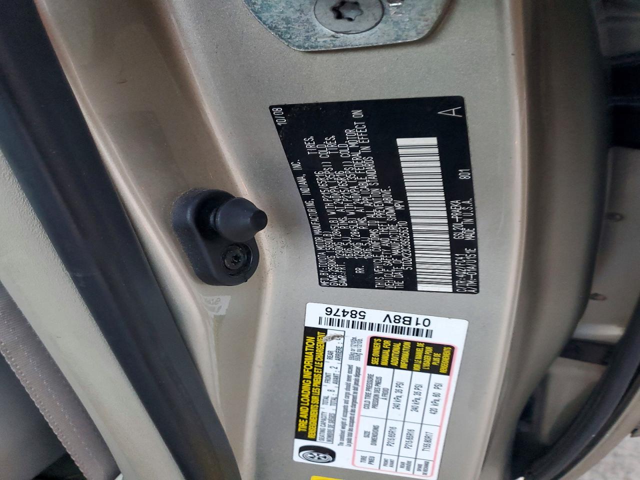 2009 TOYOTA SIENNA CE photo 13