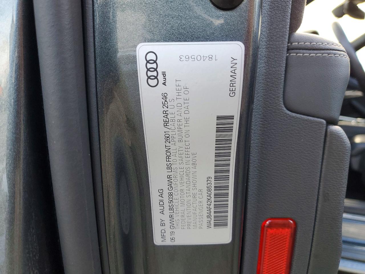 2019 AUDI S4 PREMIUM PLUS photo 37