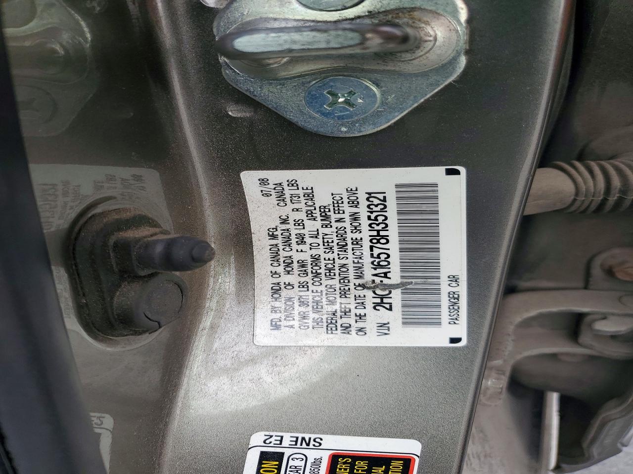 2008 HONDA CIVIC LX photo 12