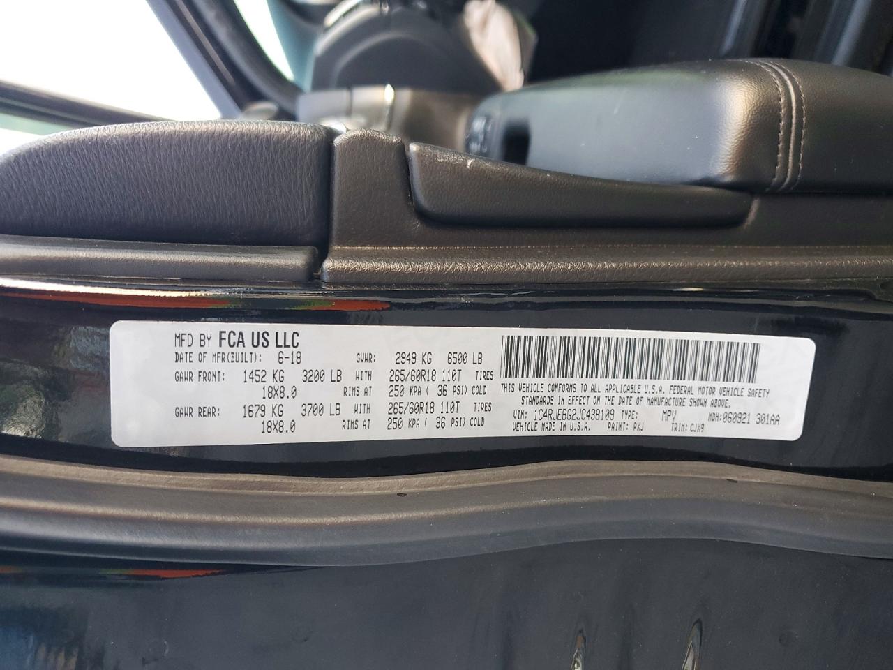 2018 JEEP GRAND CHEROKEE LIMITED photo 13