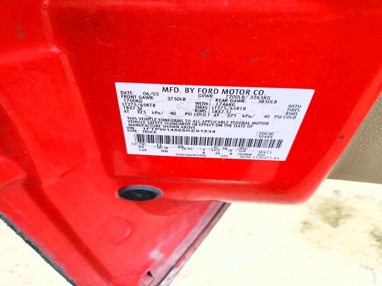 2005 FORD F150 SUPERCREW photo 12