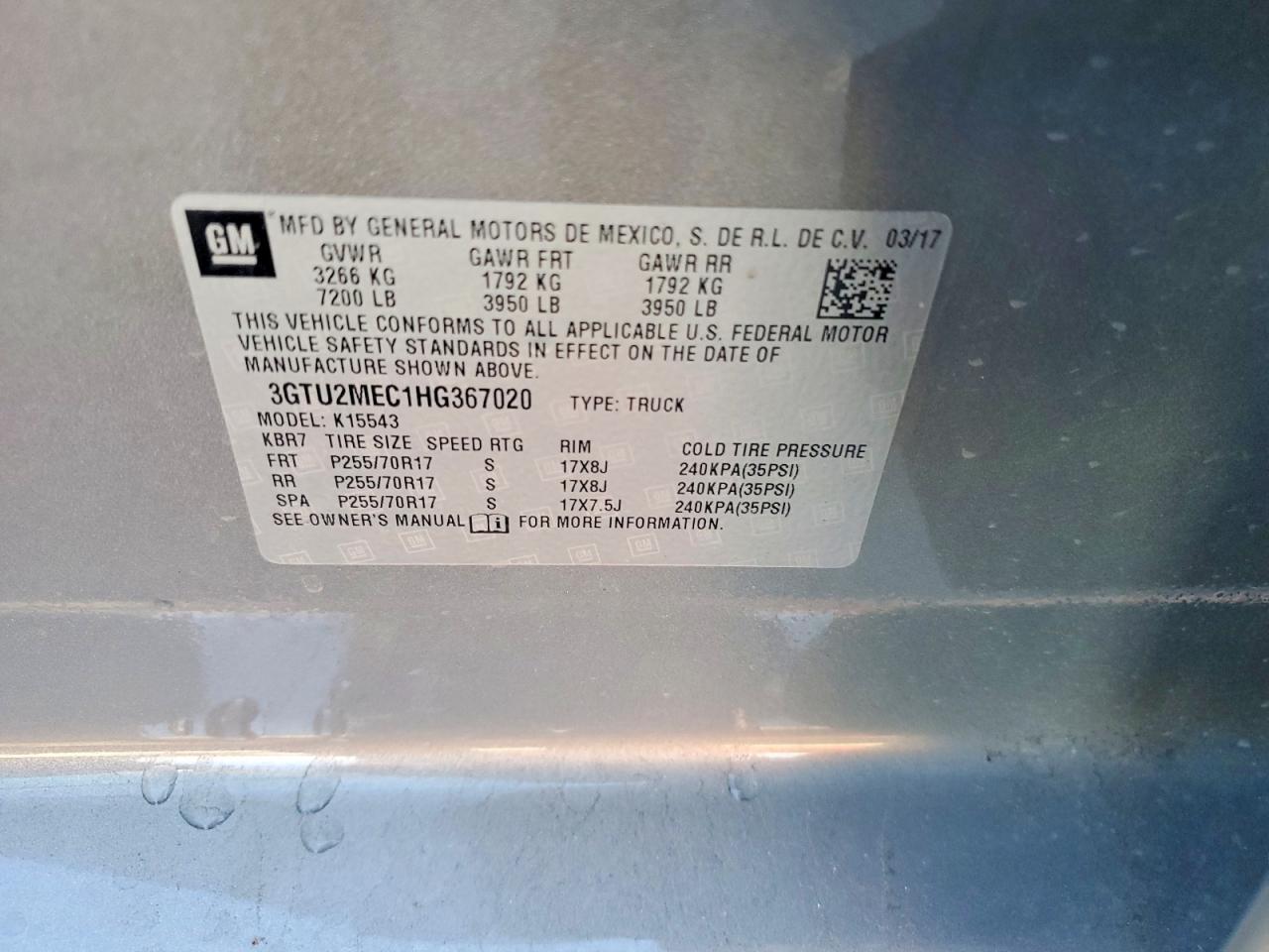 2017 GMC SIERRA K1500 SLE photo 12